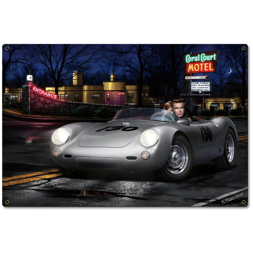 No Tell Motel Metal Sign - 24" x 16"