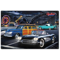 Cyclone Racer Metal Sign - 24" x 16"