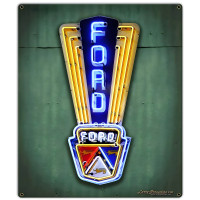 Ford Vintage Sign Metal Sign - 17" x 20"