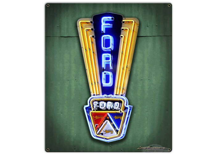 Ford Vintage Sign Metal Sign - 17" x 20"