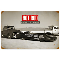 Bonneville: Where it all Began Metal Sign - 24" x 16"
