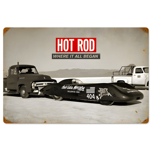 Bonneville: Where it all Began Metal Sign - 24" x 16"