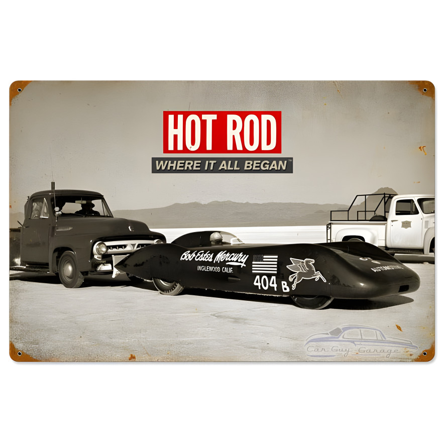 Bonneville: Where it all Began Metal Sign - 24" x 16"