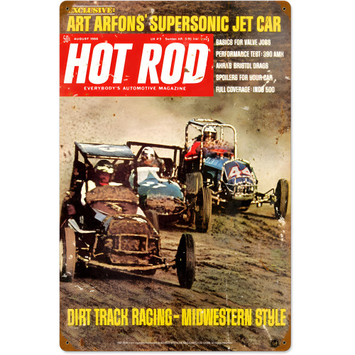 Dirt Track Metal Sign - 16" x 24"