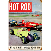Hot Rods in the Sky Metal Sign - 16" x 24"