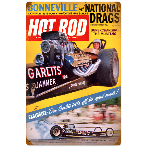 Garlits November 1964 Metal Sign - 16" x 24"