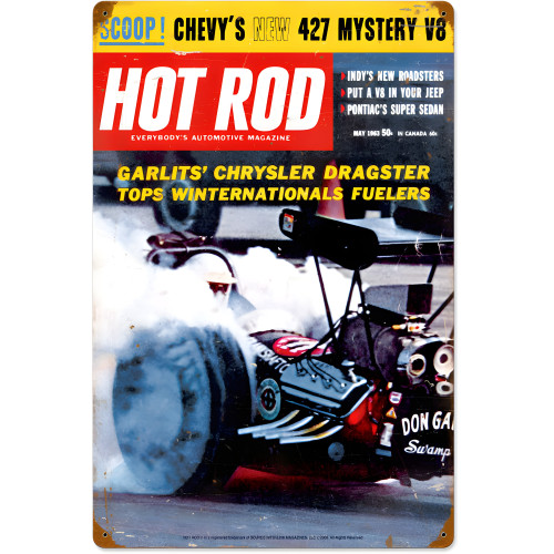 Garlits May 1963 Metal Sign - 16" x 24"