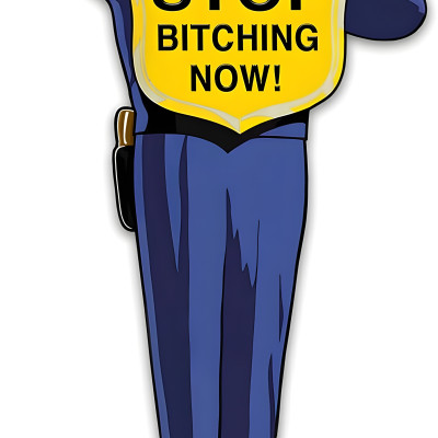 Guard Stop Bitching Now Metal Sign - Vintage Charm, Customizable