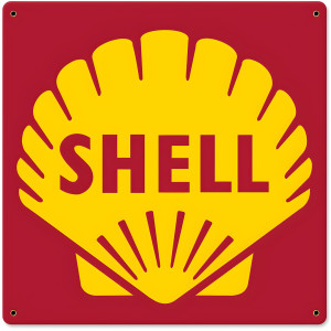 Shell 1961 Logo Metal Sign - 18" x 18"