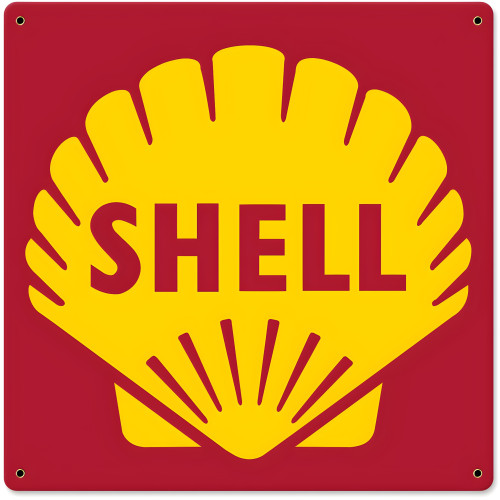 Shell 1961 Logo Metal Sign - 18" x 18"