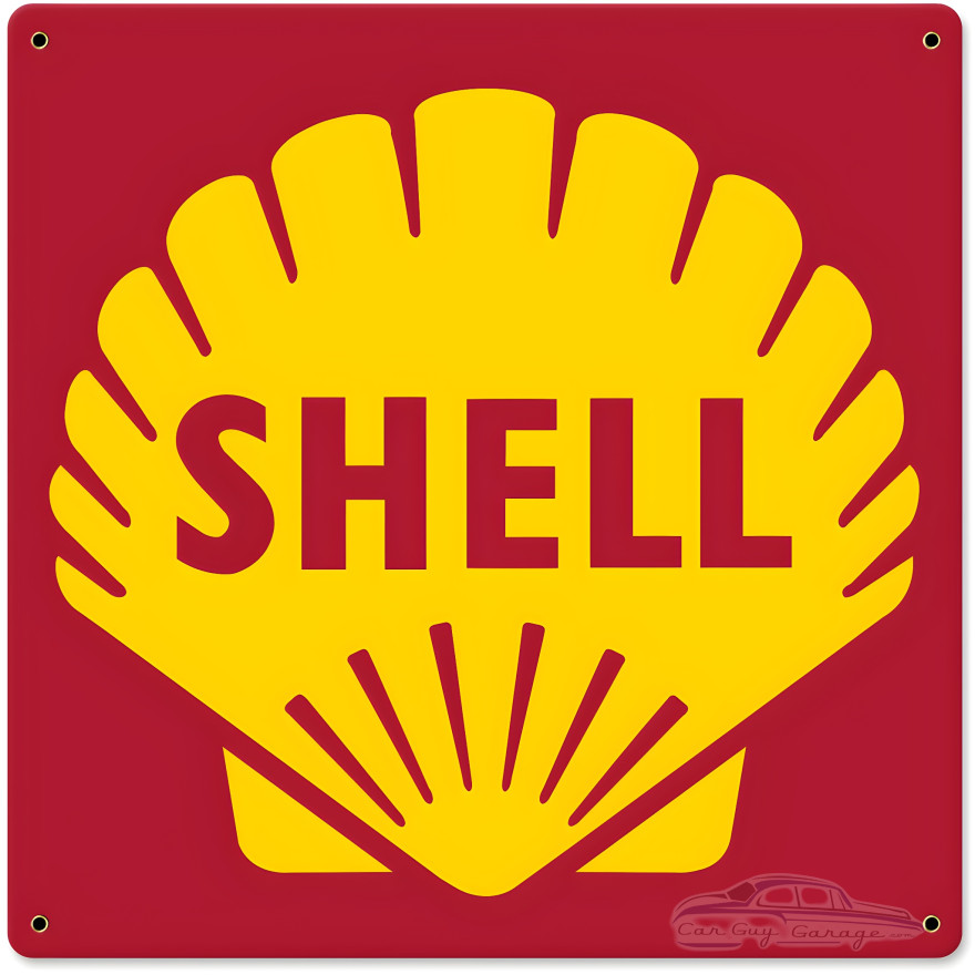 Shell 1961 Logo Metal Sign - 18" x 18"