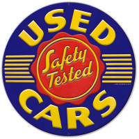 Used Cars Metal Sign - 18" x 18"