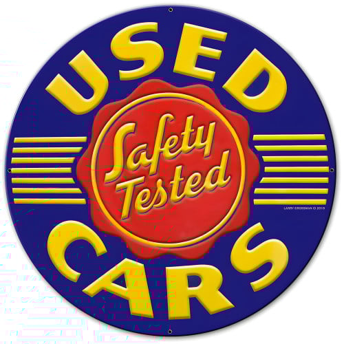 Used Cars Metal Sign - 18" x 18"
