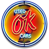 Ok Used Cars Metal Sign - 18" x 18"