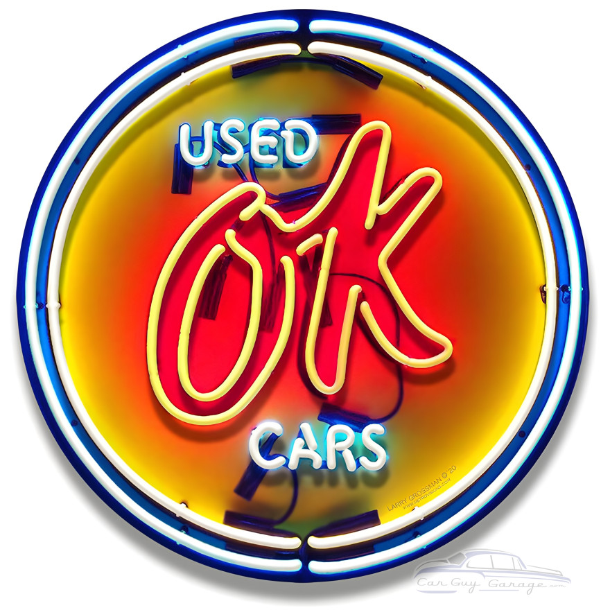 Ok Used Cars Metal Sign - 18" x 18"