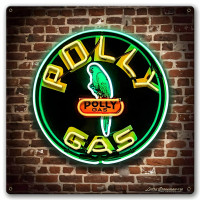 Polly Gas Metal Sign - 18" x 18"