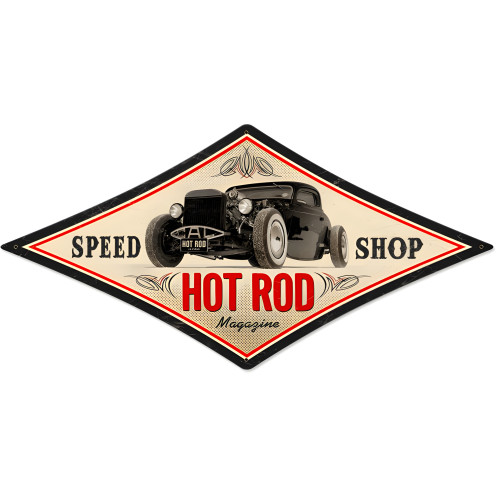 Speed Shop Metal Sign - 22" x 14"