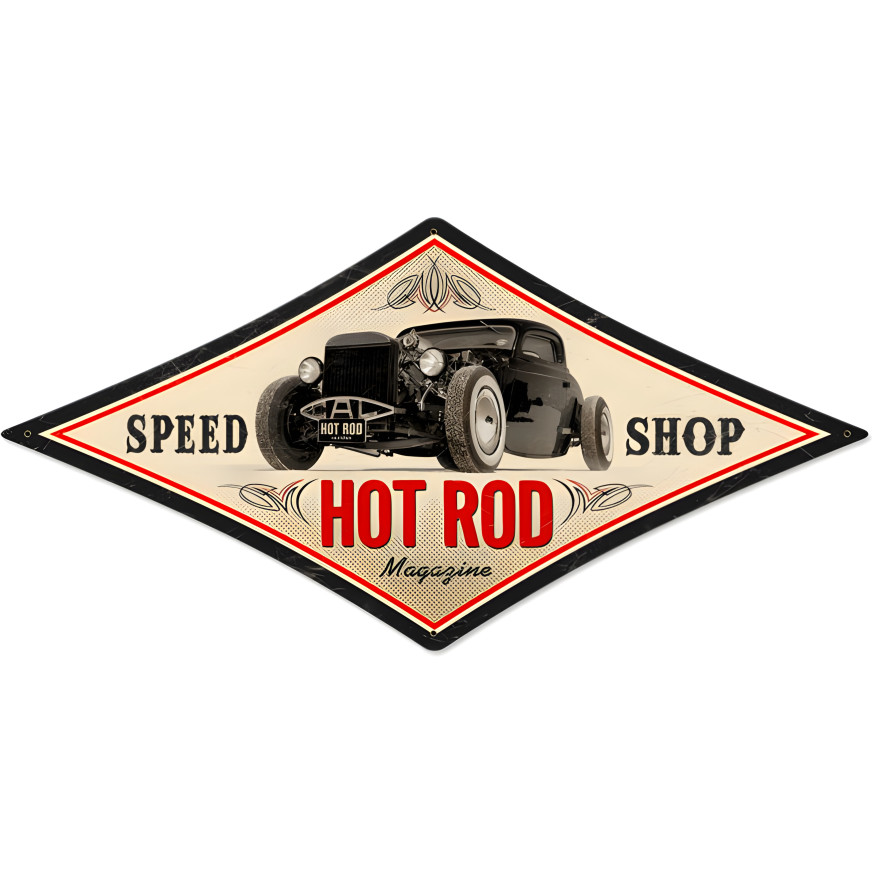 Speed Shop Metal Sign - 22" x 14"