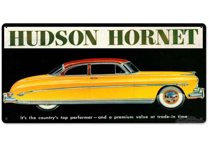 Hudson Hornet Metal Sign