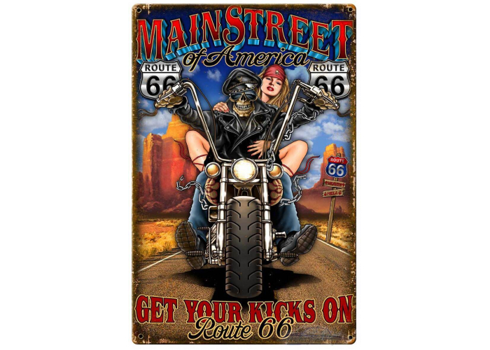 Main Street Metal Sign - 14" x 21"