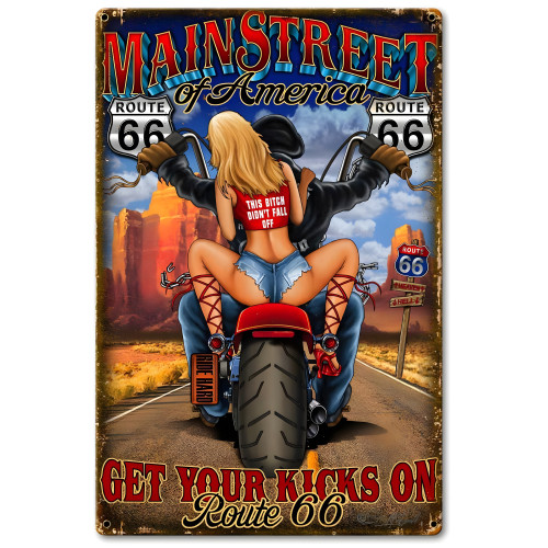 Main Street 2 Metal Sign - 14" x 21"