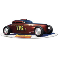 Bonneville Speed Coupe Cut-Out Metal Sign - 30" x 10"