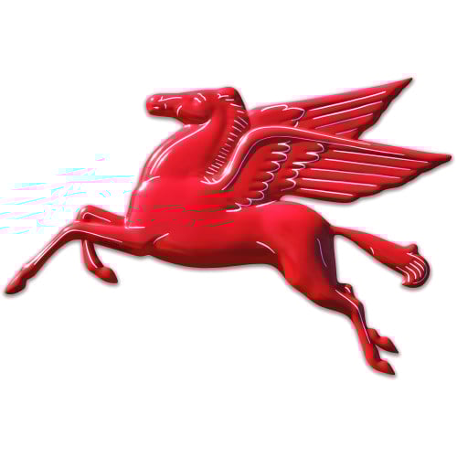 Pegasus Flying Metal Sign - 22" x 16"