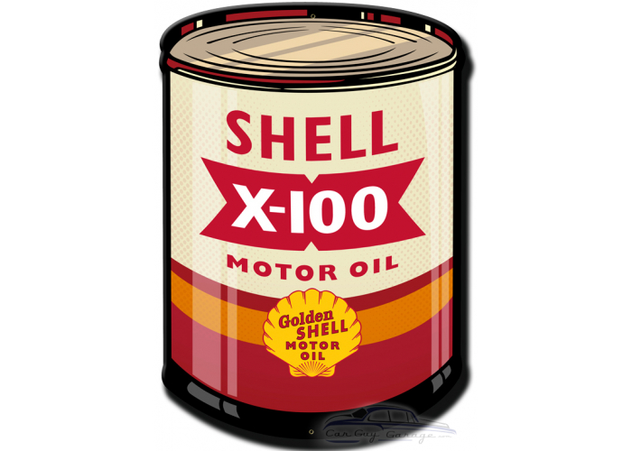 X 100 Motor Oil Metal Sign