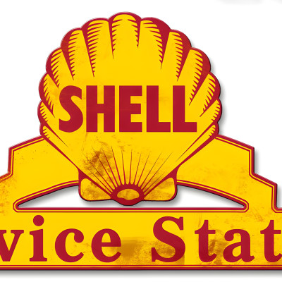 Shell Metal Sign - Vintage Service Station Wall Art