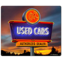 Used Car Metal Sign - 18" x 15"