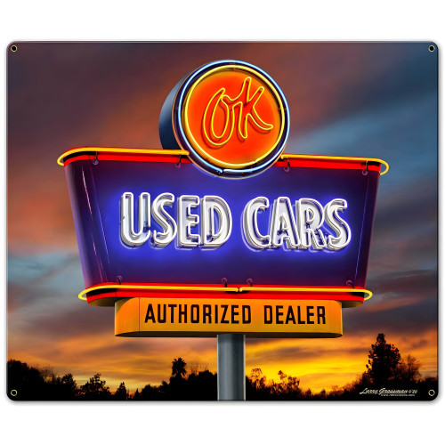 Used Car Metal Sign - 18" x 15"