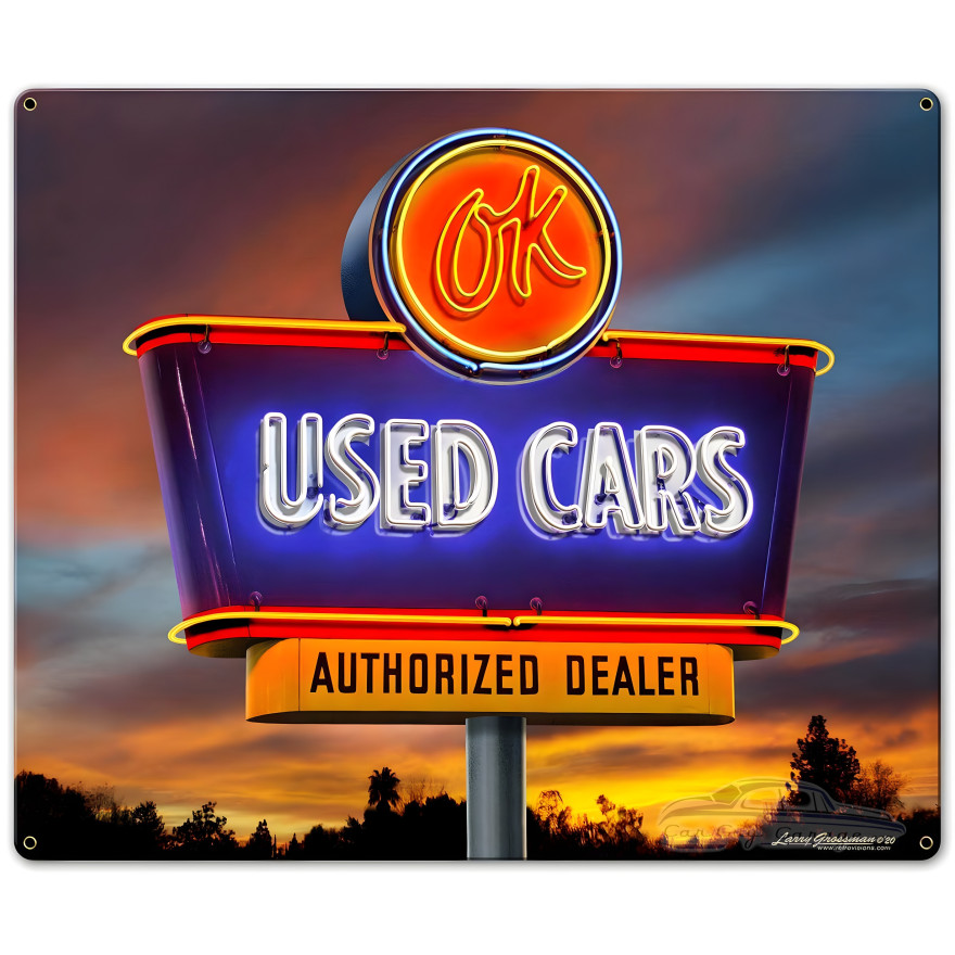 Used Car Metal Sign - 18" x 15"