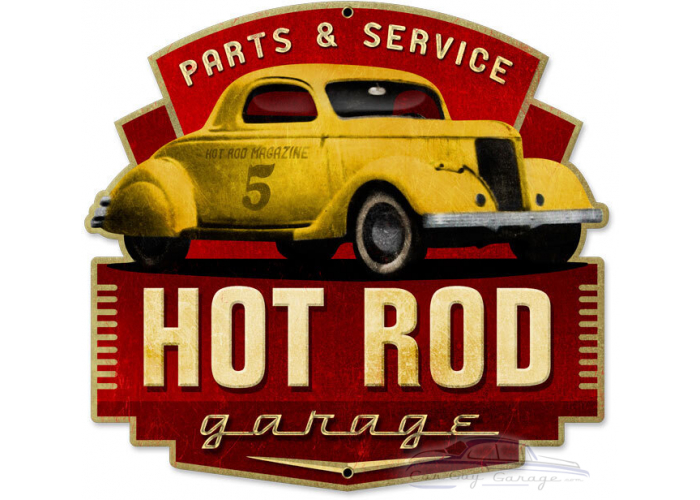 Parts and Service Metal Sign - 17" x 16"