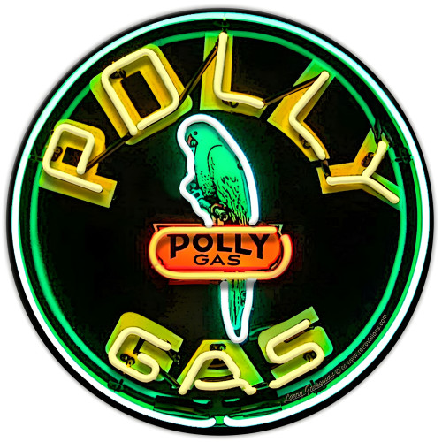 Polly Gas Metal Sign - 16" x 16"