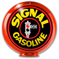 Signal Gas Globe Metal Sign - 16" x 16"