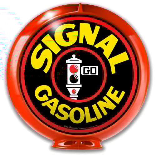 Signal Gas Globe Metal Sign - 16" x 16"