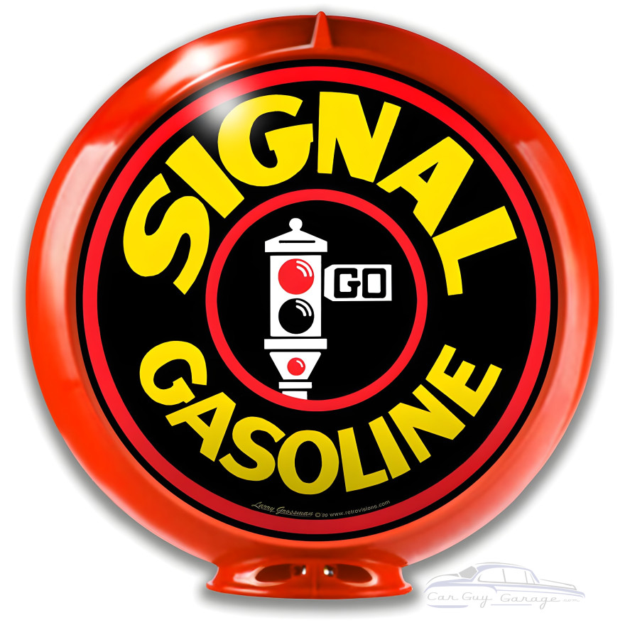 Signal Gas Globe Metal Sign - 16" x 16"