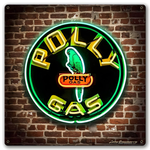Polly Gas Metal Sign - 16" x 16"