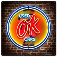 Ok Used Cars Metal Sign - 16" x 16"