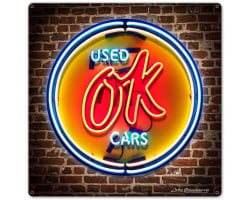 Ok Used Cars Metal Sign - 16" x 16"