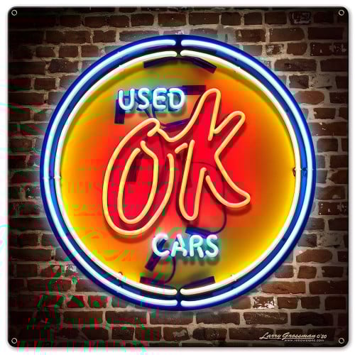 Ok Used Cars Metal Sign - 16" x 16"