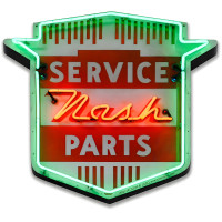 1950's Nash Metal Sign - 18" x 16"