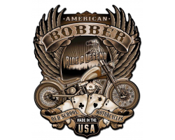 American Bobber Metal Sign - 14" x 18"