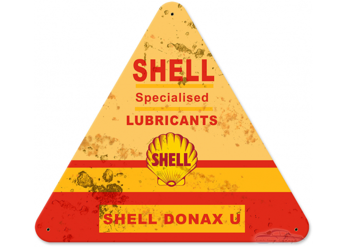 Shell Specialized Lubricants Grunge Metal Sign