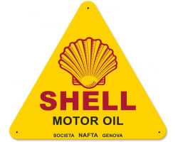 Societa Nafta Genova Metal Sign