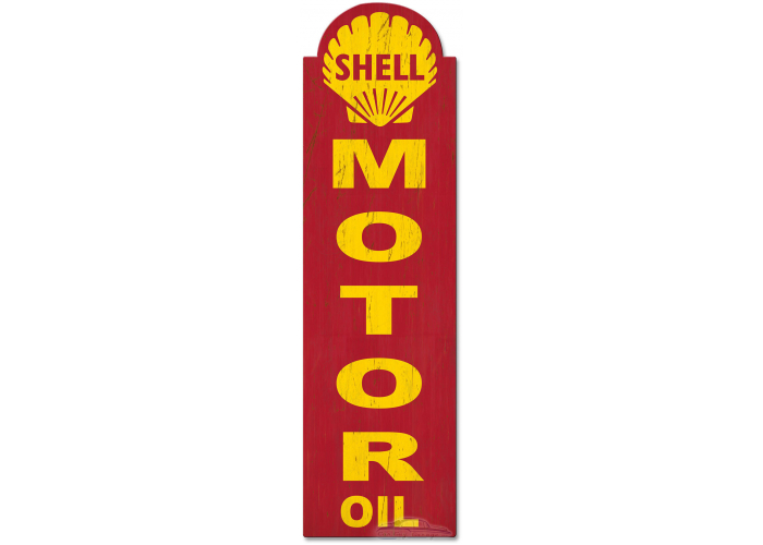 Shell Motor Oil Grunge Metal Sign