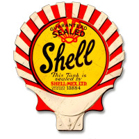 The Shell Seal Grunge Metal Sign - 17" x 14"