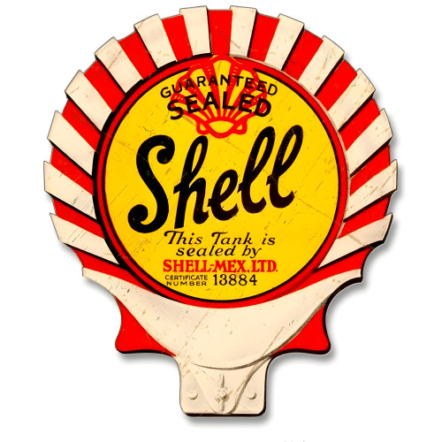 The Shell Seal Grunge Metal Sign - 17" x 14"