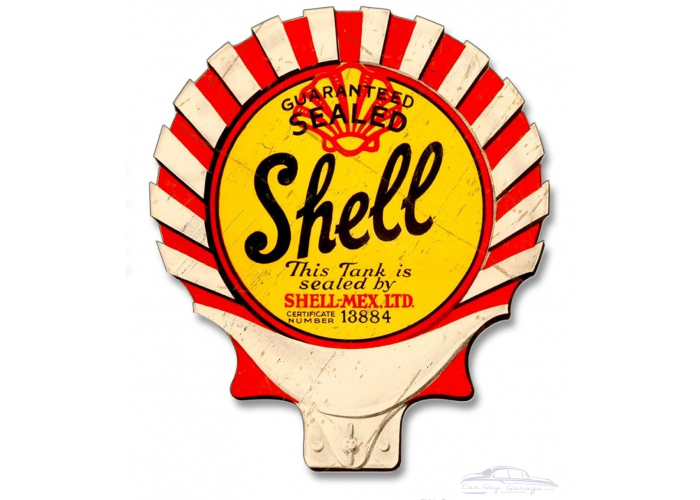 The Shell Seal Grunge Metal Sign