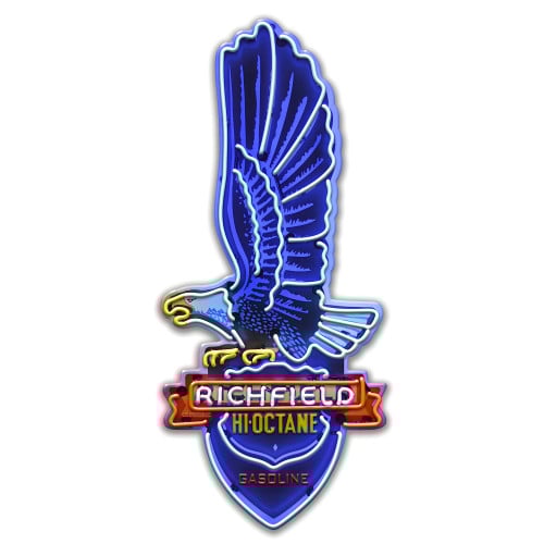 Richfield Sign Custom Shape Metal Sign - 11" x 24"